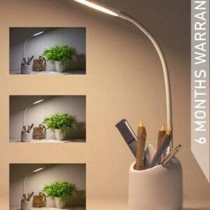 Rechargeable, Flexible Gooseneck LED Study/Desk Table Lamp