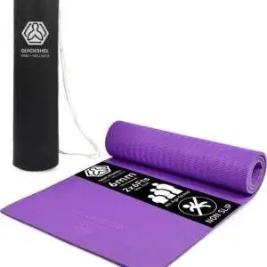 Men Women Kids-Bag Purple 6 mm Yoga Mat