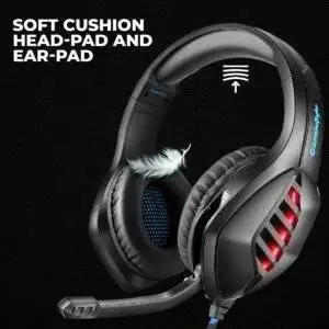 Cosmic Byte GS430 Wired  (Black, On the Ear)