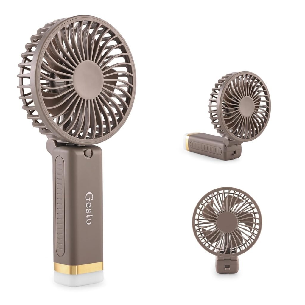 Gesto Portable Fan Rechargeable with LED Light – Complete Buying Guide & Honest Review